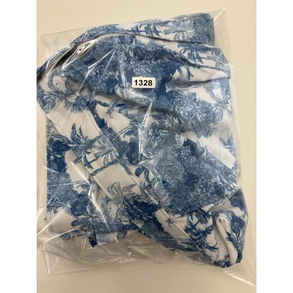 NWT! Men's Retromaine New York Swim Trunks Blue Graphic SZ XL - Picture 4 of 4